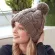 Women Keep Warm Winter Hats Knitted Wool Hemming For Women Girl 's Hat Knitted Beanies Cap Thick Female Cap