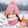 2 Pieces Set Women's Knitted Hat Scarf Caps Warmer Hat for Ladies Girls Skullies Beanies Warm Flee Caps