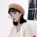 Solid Color Woman Wool Baker Lady Newspaper Hat Elegant Woman Autumn and Winter Warm Painter's Hat Bet Fun Peas