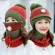 3 /4 Pieces Set Women's Knitted Hat Scarf Caps Neck Warmer Winter Hat For Ladies Girls Skullies Beanies Fleece Caps
