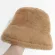 Women Leopard Bucket Hat Autumn Winter Faux Fur Velvet Girls Hats Ladies Thick Warm Travel Fisherman Hat