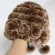 Russia Lady Knitted Soft Rex Rabbit Fur Hat Women Winter 100% Natural Rex Rabbit Fur Cap Lady Warm Rex Rabbit Fur Hat
