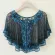 Women's 1920s Shawl Wraps Roaring 20's Beaded Sequin Cape Fringed Gatsby Flapper Dress Accessories 3635