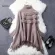 Loose Fringed Cloak Knitted Tassels Cape Poncho Shawl Batwing Sleeved Knit Turtleneck Jacket Pashmina