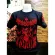 Black round neck T-shirt, Talisman Muay Thai, 100% cotton fabric, men-women