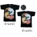 Ready to deliver black round neck T-shirts, crafted fish pattern, gold-silver, teen style T328A