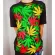 Rock Eagle T-Shirt GW Men's T-shirt (Glow) Men (Size Europe) Page-Back pattern, colorful marijuana