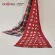 Doitung Scarf - Chilli Pepper, Maroon Multi 50x200 cm. 100% bamboo weaving scarf Doi Tung