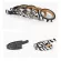 PU leather scrubbing belt Animal leather belt Zebra pattern belt Horseshoe buckle Korean style, fur pattern