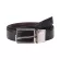 Authentic coach belt, can be adapted on 2 sides, genuine leather, 2-headed buckle in the Coach 65186 Signature Plaque Harness Cut-to-Size Leather BLACK/DARK BROWN.