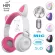 Wireless Bluetooth headphones, LED headphones, cat headphones can change color. Bluetooth Gaming Headphones. Gaming Stereo Bluetooth Headset with Built-in Microphone.
