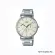 CASIO Standard นาฬิกาข้อมือ ผู้ชาย สายหนัง รุ่น MTP-E320D-9EVDF หน้าปัดสีขาวครีม MTP-E320D-9A