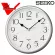 นาฬิกาแขวน ตกแต่งบ้าน SEIKO ขอบสีเงินโครเมี่ยม หน้าปัดสีขาว ขนาด 11 นิ้ว  รุ่น PAA001S
