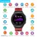 Hyperguider Smart Watch พร้อมเครื่องเล่น MP3 รองรับ 8GB เชื่อมต่อหูฟังไร้สาย Bluetooth โทร Push Message Fitness Tracker MT3