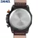 SMAEL 9074 Fashion Watches For Men Casual Waterproof Wristwatch With Leather Strap