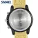 SMAEL MENS WATCES FASHION SPORT WATRERPROOF Quartz Clock Male Army Military Rubber Wrist Watch 9081