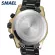 SMAEL Men Watches Fashion Quartz Wateproof Watch Man Stainless Steel Wristwatches Male Clock 9006