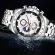 SMAEL Men's Fashion Stainless Steel Watch, Waterproof 30 meters, Croof Quartz 9090 wristwatch