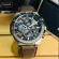 CASIO EDIFICE Chronograph EFR-564BL Series EDIFR-564BL, EFR-564BL-564BL-564BL leather strap