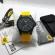 Caterpillar Watches Limited Edition Men's Watch Yellow silicone strap Set Box, Model 05.161.27.137 05.161.27.137