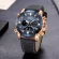 SMAEL 2021 Fashion Quartz Men's Watches Luxury Dual Display Waterproof Men’s Wrist Watch with Leather Strap SL-6009