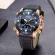 SMAEL 2021 Fashion Quartz Men's Watches Luxury Dual Display Waterproof Men’s Wrist Watch With Leather Strap SL-6009