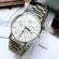 CASIO Standard นาฬิกาข้อมือ ผู้ชาย สายหนัง รุ่น MTP-E320D-9EVDF หน้าปัดสีขาวครีม MTP-E320D-9A
