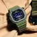 Men's Casio G-Shock Model DW-5610su-3DR, green resin strap, DW-5610su-3
