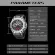 นาฬิกาข้อมือสปอร์ตผู้ชายสุดหรู Mulit-Function Waterproof Analog Digital Chrono Wristwatches 8060