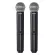 Shure: BLX288A/SM58-M19 by Millionhead (Couple wireless microphone, consisting of 2 mobile floating microphone handle, two channels)