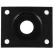 Paramount HJ-005 Steel Jack For the Les Paul electric guitar, Les Paul Jack Plate Black