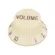 PARAMOUNT KPV14V Volume button, Electric guitar Strat, ivory color, guitar button, Volume Knob