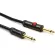 D'Addario® สายแจ็คกีตาร์ 4.5 เมตร แบบมีตัวตัดสัญญาณ Circuit Breaker หัวตรง อย่างดี รุ่น PW-AGL-15 15FT
