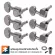 Paramount QZ04 Airy Guitar knob Good black nickel coated, metal, 2 elephants, Tuning Machine Head for Acoustic Guitar + free, free bolts with installation.