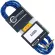 Carlsbro สายแจ็คกีตาร์ 3 เมตร แบบไนลอนถักสีน้ำเงิน หัวโลหะ เส้นใหญ่ รุ่น BJJ033B-3M + ที่รัดสาย 3m Guitar Cable