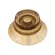 Paramount KSP11GD, Tone & Volume button, Les Paul, Gold, transparent, Tone & Volume Knob for Les Paul Guitars.