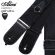 Alice, guitar strap, cotton material, 5 cm wide, with hanging rings With a black guitar tie model A040-A1 + free Pig ** with a picting channel in the body **