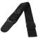 Alice, guitar strap, cotton material, 5 cm wide, with hanging rings With a black guitar tie model A040-A1 + free Pig ** with a picting channel in the body **