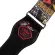 Alice, guitar strap, 5 cm wide cotton material with rope, guitar head, art pattern, model A040-CS2 + free Pig ** with a piercker, guitar pic, straight logo **