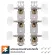 PARAMOUNT JC78, a classic guitar knob, 2 -side installation panel, plastic knob Tuning Machine Heads for Classical Guitar + Free Knot with installation ** Made