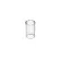 D'Addario® PWGS-SS Slides glass, good guitar slide ring, small hole 17 mm, 48 mm long, Glass Guitar Slide