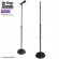 On Stage® MS7201B Mike stand straight, metal base, can be adjusted 83-152 cm. Round Base Mic Stand