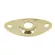 Paramount HJ002 แผ่นปิดแจ็คกีตาร์ ฝาครอบแจ็คกีตาร์ไฟฟ้า แบบทรงรี Output Jack Guitar Plate Socket / Oval Shape