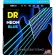DR Strings สายกีตาร์ไฟฟ้า แบบเรืองแสง เบอร์ 9 สายเคลือบ สีน้ำเงินนีออน รุ่น NBE-9 Light, 9-42 ** Made in USA **