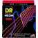 DR Strings สายกีตาร์ไฟฟ้า แบบเรืองแสง เบอร์ 9 สายเคลือบ สีแดงนีออน รุ่น NRE-9 Light, 9-42 ** Made in USA **