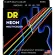 DR Strings NMCB-45 สายกีตาร์เบส 4 สาย แบบเคลือบ สีรุ้งเรืองแสง Medium, 45/105 ** Made in U.S.A.**