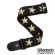D'Addario® Planet Waves Woven Strap สายสะพายกีตาร์ ลายกราฟิค กว้าง 2 นิ้ว วัสดไนลอน ปรับยาวได้ 89-150 ซม. Gold Star ** Made in Canada **