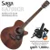 SAGA® SA700CR 40 inch guitar, Om Cutaway shape, tops, tops, spruce/sapol wood, side coated + free guitar bag &