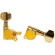 GotoH® SG381 Stardard 07-L6-GG Gold guitar knob, golden electric guitar, Square head cover Zinc Gold / Left-Sedd Tuning M