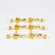 GotoH® SG381 Stardard 07-L6-GG Gold guitar knob, golden electric guitar, Square head cover Zinc Gold / Left-Sedd Tuning M